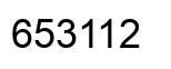 Number 653112 black image