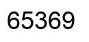 Number 65369 black image