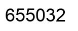 Number 655032 black image