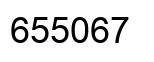 Number 655067 black image