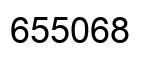 Number 655068 black image