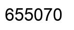 Number 655070 black image