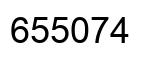 Number 655074 black image
