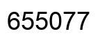 Number 655077 black image