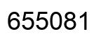 Number 655081 black image