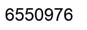 Number 6550976 black image