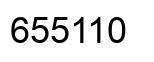 Number 655110 black image