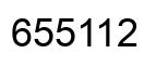 Number 655112 black image