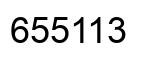 Number 655113 black image