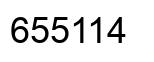 Number 655114 black image