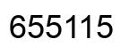 Number 655115 black image