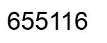Number 655116 black image