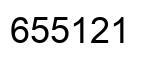 Number 655121 black image
