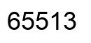 Number 65513 black image
