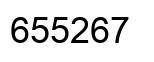 Número 655267 imagen negro