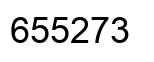Number 655273 black image