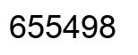 Number 655498 black image