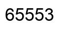 Number 65553 black image