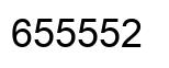 Number 655552 black image