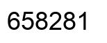 Número 658281 imagen negro