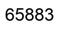 Number 65883 black image
