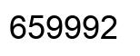 Número 659992 imagen negro