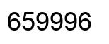 Number 659996 black image