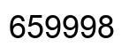 Number 659998 black image
