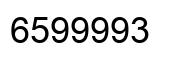 Número 6599993 imagen negro