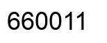 Number 660011 black image