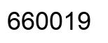 Number 660019 black image