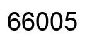 Número 66005 imagen negro