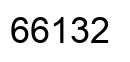 Number 66132 black image