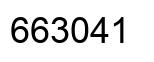 Number 663041 black image