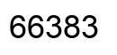 Number 66383 black image