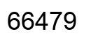 Number 66479 black image