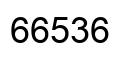 Número 66536 imagen negro