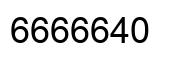 Número 6666640 imagen negro