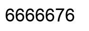 Número 6666676 imagen negro
