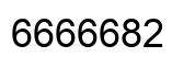 Number 6666682 black image