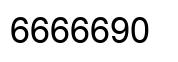 Number 6666690 black image