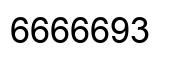Number 6666693 black image