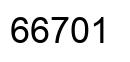 Number 66701 black image