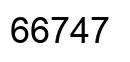 Number 66747 black image