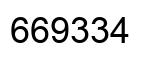 Number 669334 black image