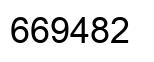Number 669482 black image