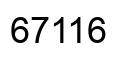 Number 67116 black image