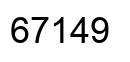 Number 67149 black image