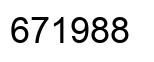 Number 671988 black image