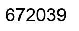 Número 672039 imagen negro